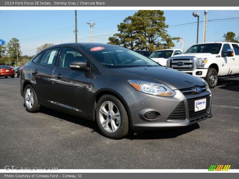 Sterling Gray / Charcoal Black 2014 Ford Focus SE Sedan