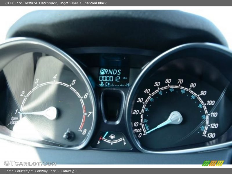 Ingot Silver / Charcoal Black 2014 Ford Fiesta SE Hatchback