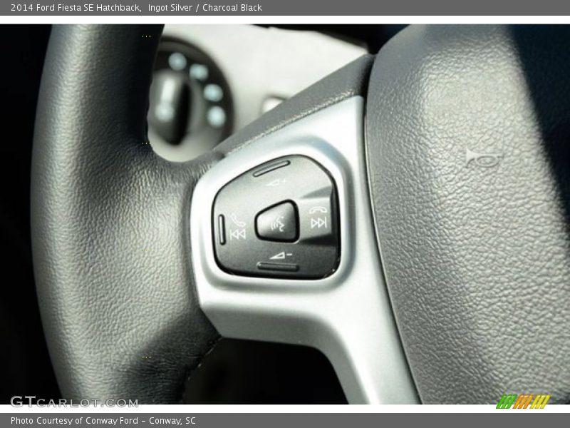 Ingot Silver / Charcoal Black 2014 Ford Fiesta SE Hatchback