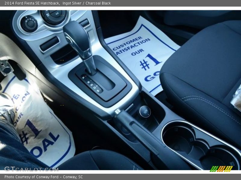 Ingot Silver / Charcoal Black 2014 Ford Fiesta SE Hatchback
