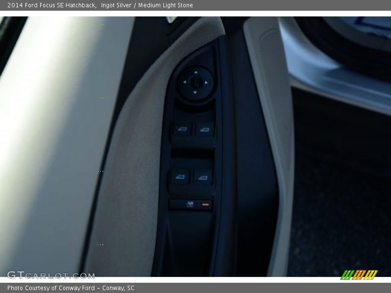 Ingot Silver / Medium Light Stone 2014 Ford Focus SE Hatchback