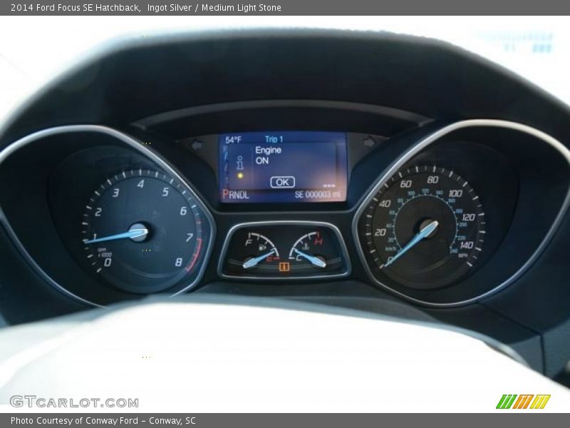 Ingot Silver / Medium Light Stone 2014 Ford Focus SE Hatchback