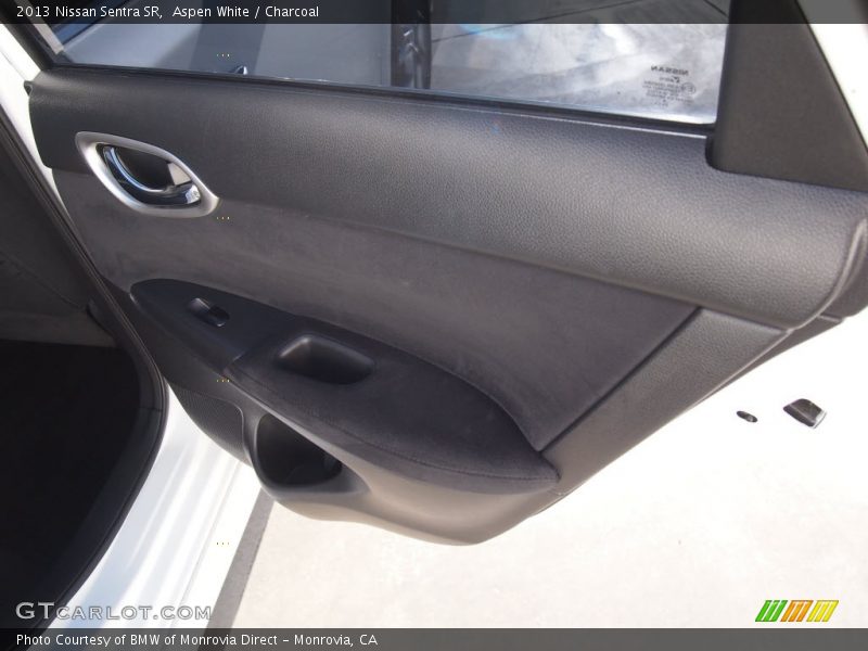 Aspen White / Charcoal 2013 Nissan Sentra SR