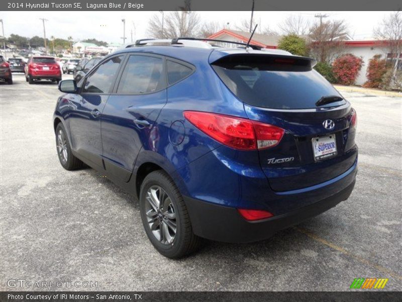 Laguna Blue / Beige 2014 Hyundai Tucson SE