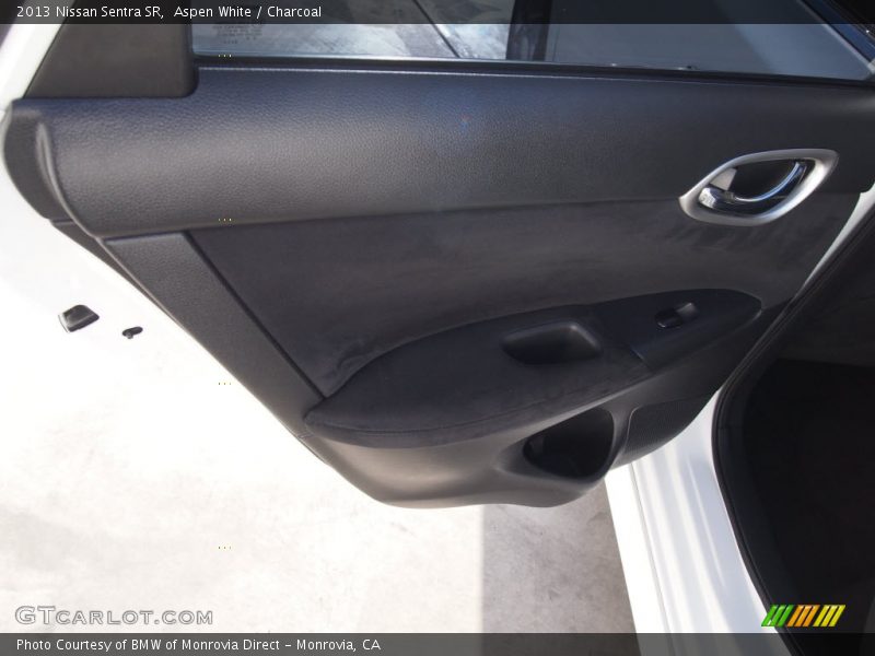 Aspen White / Charcoal 2013 Nissan Sentra SR