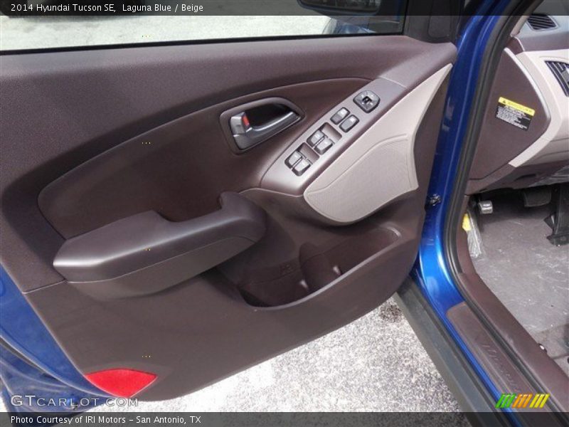 Laguna Blue / Beige 2014 Hyundai Tucson SE