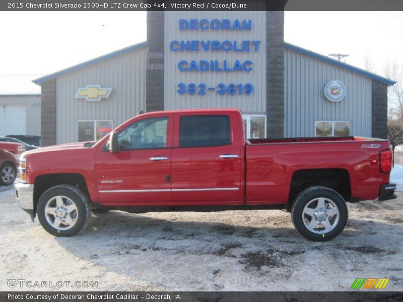 Victory Red / Cocoa/Dune 2015 Chevrolet Silverado 2500HD LTZ Crew Cab 4x4