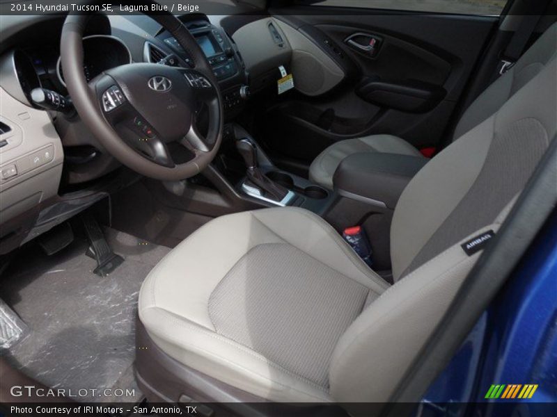 Laguna Blue / Beige 2014 Hyundai Tucson SE