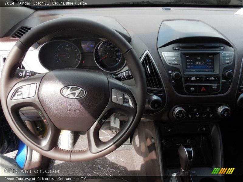 Laguna Blue / Beige 2014 Hyundai Tucson SE