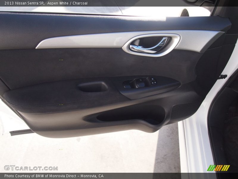 Aspen White / Charcoal 2013 Nissan Sentra SR