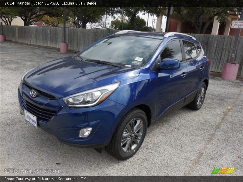 Laguna Blue / Beige 2014 Hyundai Tucson SE AWD