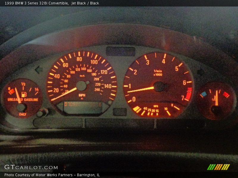 Jet Black / Black 1999 BMW 3 Series 328i Convertible