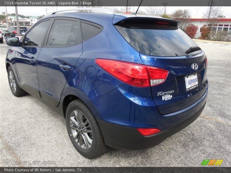 Laguna Blue / Beige 2014 Hyundai Tucson SE AWD