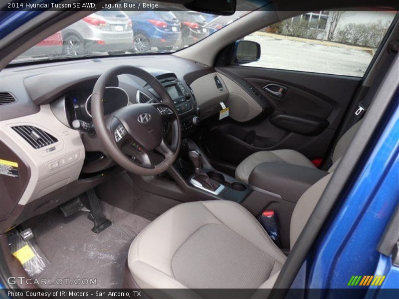 Laguna Blue / Beige 2014 Hyundai Tucson SE AWD