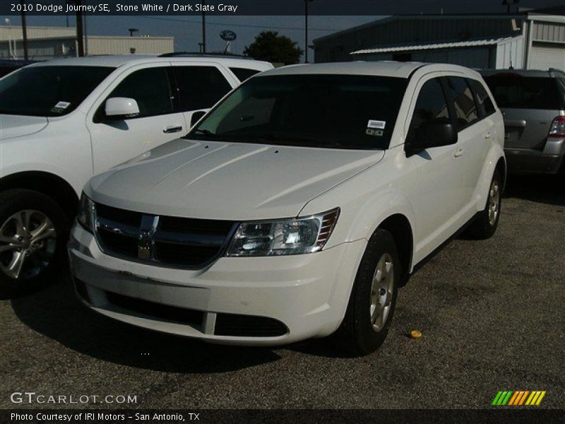 Stone White / Dark Slate Gray 2010 Dodge Journey SE