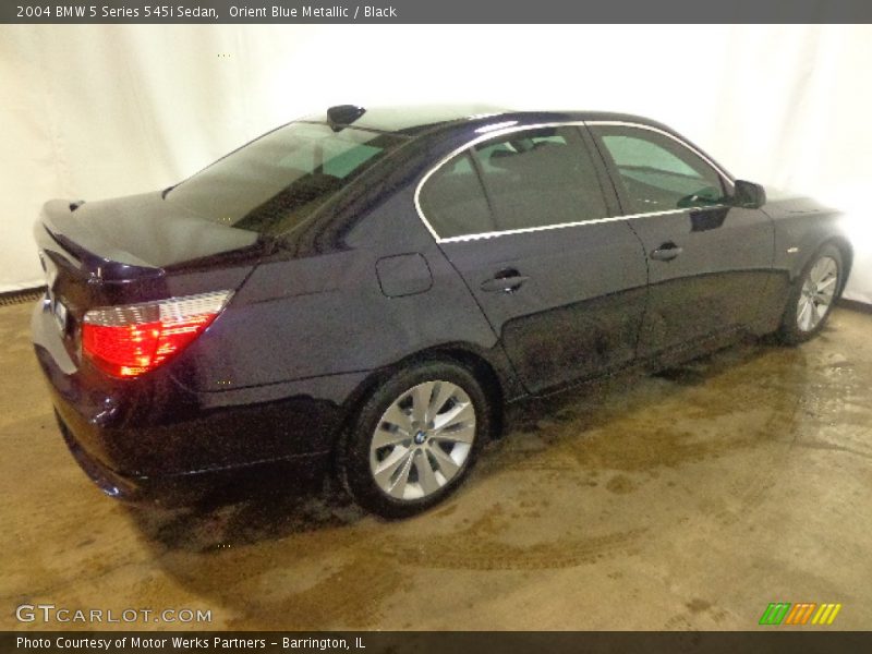 Orient Blue Metallic / Black 2004 BMW 5 Series 545i Sedan