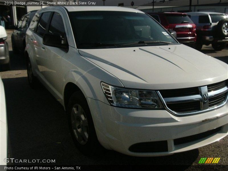 Stone White / Dark Slate Gray 2010 Dodge Journey SE
