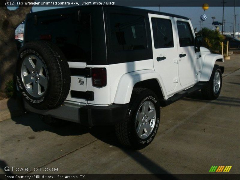 Bright White / Black 2012 Jeep Wrangler Unlimited Sahara 4x4