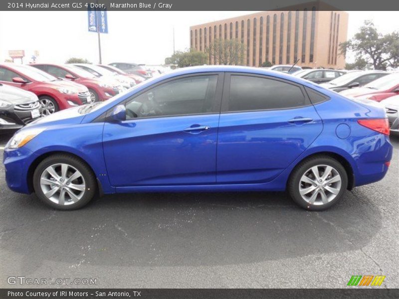  2014 Accent GLS 4 Door Marathon Blue