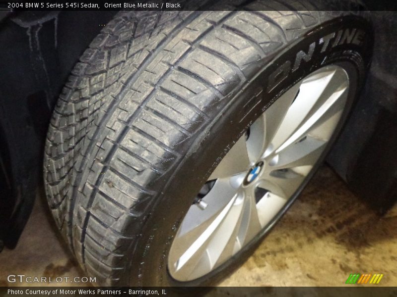 Orient Blue Metallic / Black 2004 BMW 5 Series 545i Sedan