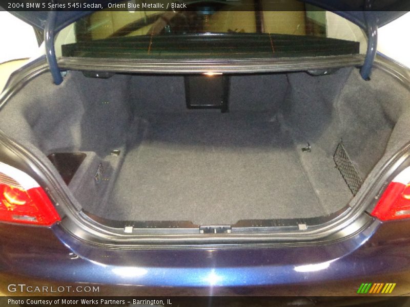 Orient Blue Metallic / Black 2004 BMW 5 Series 545i Sedan