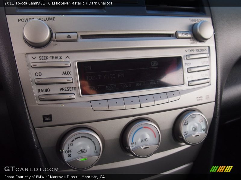 Classic Silver Metallic / Dark Charcoal 2011 Toyota Camry SE