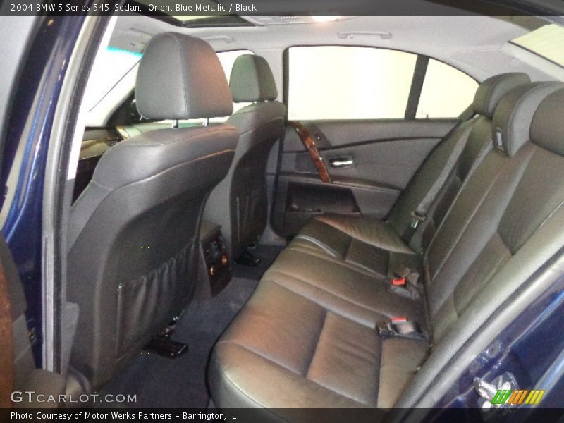 Orient Blue Metallic / Black 2004 BMW 5 Series 545i Sedan