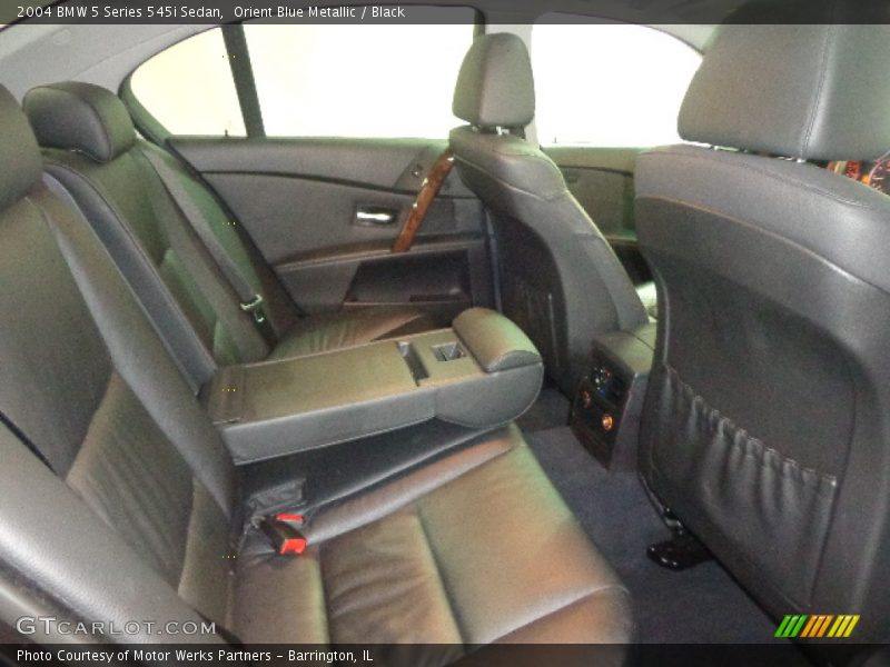 Orient Blue Metallic / Black 2004 BMW 5 Series 545i Sedan
