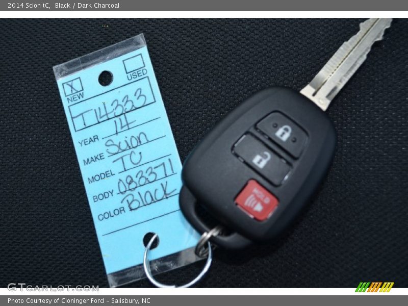 Black / Dark Charcoal 2014 Scion tC
