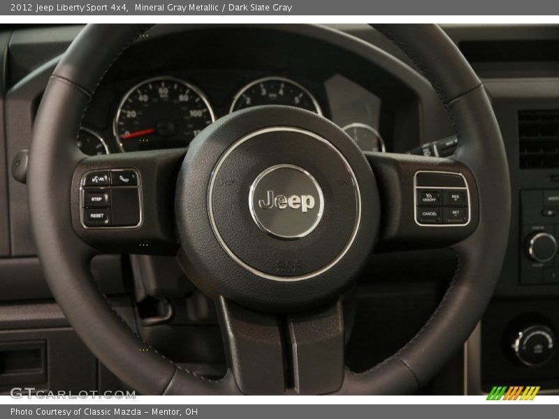 Mineral Gray Metallic / Dark Slate Gray 2012 Jeep Liberty Sport 4x4