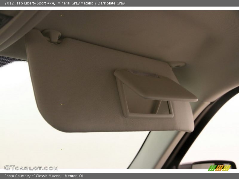 Mineral Gray Metallic / Dark Slate Gray 2012 Jeep Liberty Sport 4x4