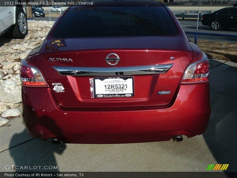 Cayenne Red / Charcoal 2013 Nissan Altima 2.5 S