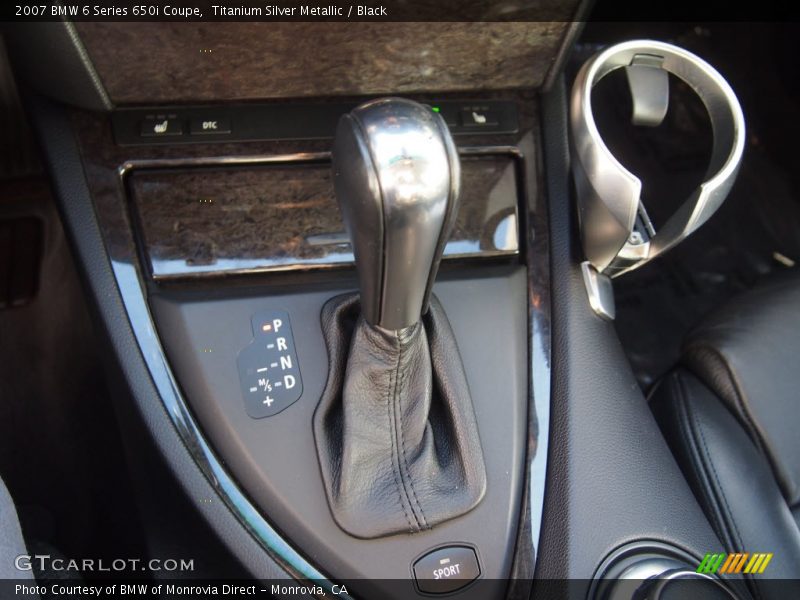 Titanium Silver Metallic / Black 2007 BMW 6 Series 650i Coupe
