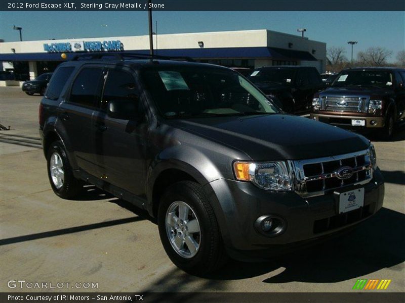 Sterling Gray Metallic / Stone 2012 Ford Escape XLT