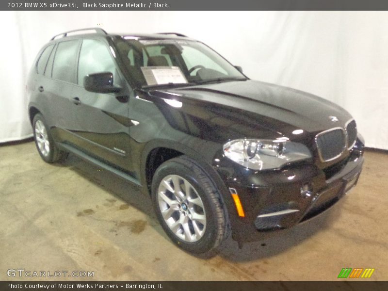 Black Sapphire Metallic / Black 2012 BMW X5 xDrive35i