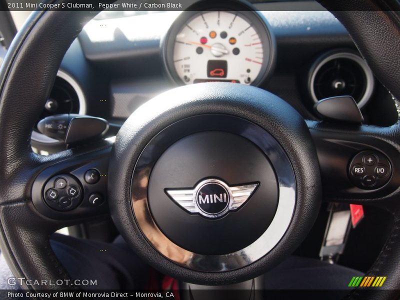Pepper White / Carbon Black 2011 Mini Cooper S Clubman