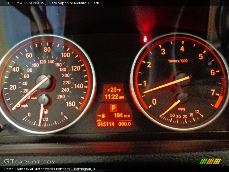 Black Sapphire Metallic / Black 2012 BMW X5 xDrive35i