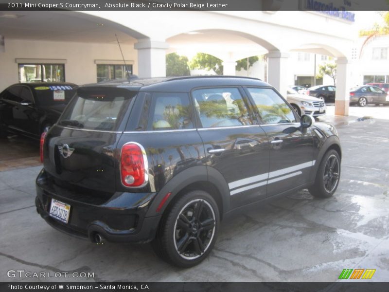 Absolute Black / Gravity Polar Beige Leather 2011 Mini Cooper S Countryman