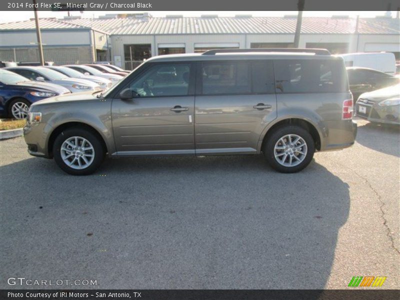 Mineral Gray / Charcoal Black 2014 Ford Flex SE