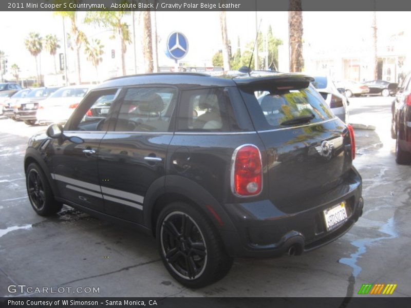 Absolute Black / Gravity Polar Beige Leather 2011 Mini Cooper S Countryman