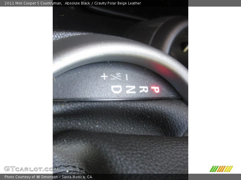 Absolute Black / Gravity Polar Beige Leather 2011 Mini Cooper S Countryman