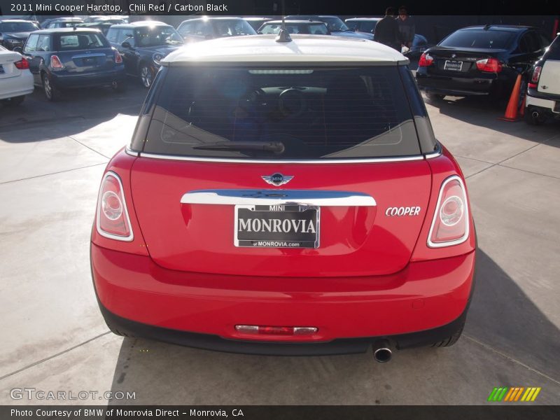 Chili Red / Carbon Black 2011 Mini Cooper Hardtop