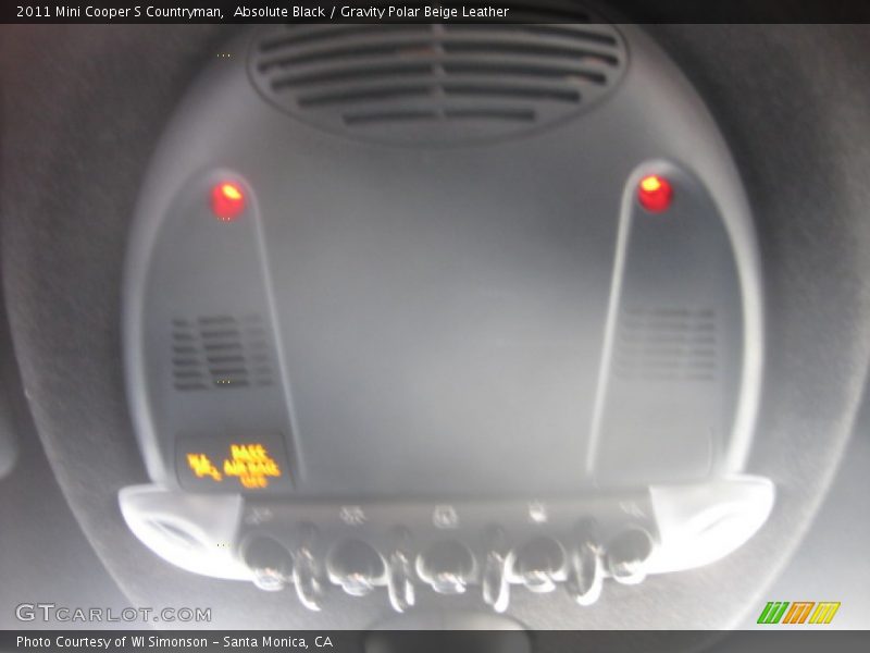 Absolute Black / Gravity Polar Beige Leather 2011 Mini Cooper S Countryman