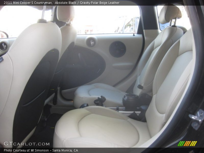 Absolute Black / Gravity Polar Beige Leather 2011 Mini Cooper S Countryman