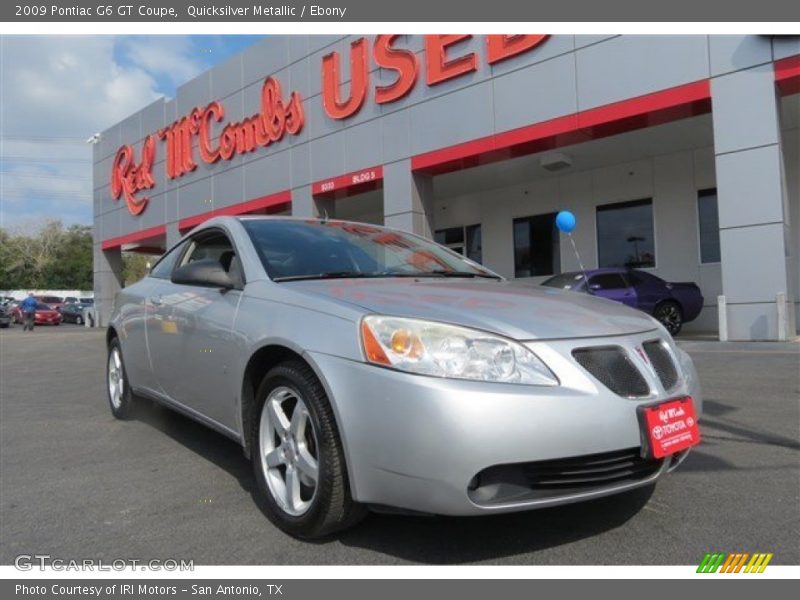 Quicksilver Metallic / Ebony 2009 Pontiac G6 GT Coupe
