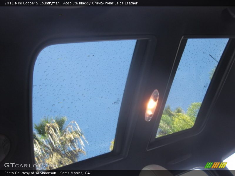 Absolute Black / Gravity Polar Beige Leather 2011 Mini Cooper S Countryman