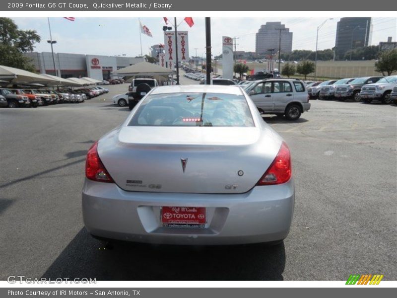 Quicksilver Metallic / Ebony 2009 Pontiac G6 GT Coupe