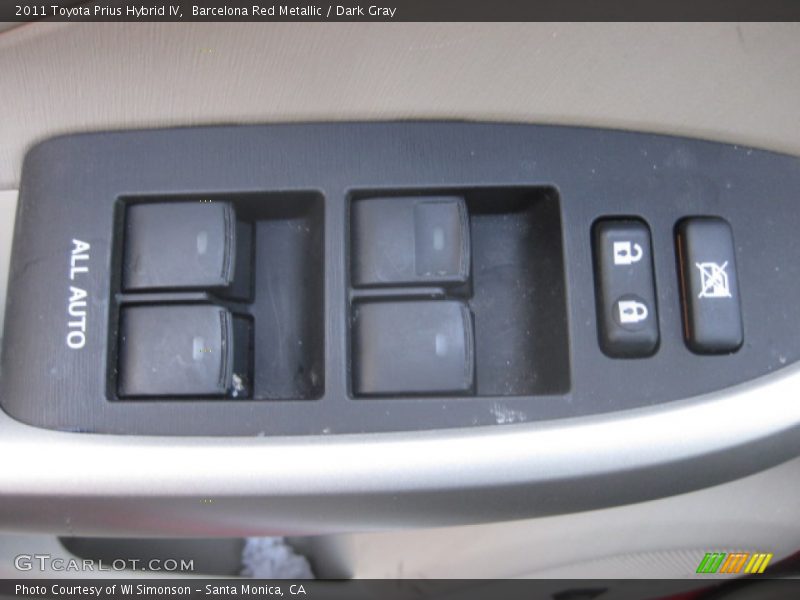 Barcelona Red Metallic / Dark Gray 2011 Toyota Prius Hybrid IV