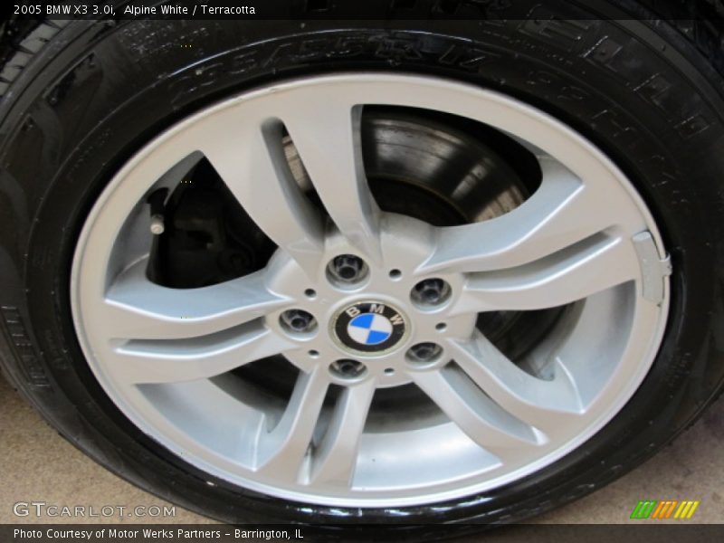 Alpine White / Terracotta 2005 BMW X3 3.0i