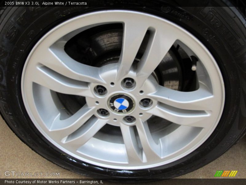 Alpine White / Terracotta 2005 BMW X3 3.0i